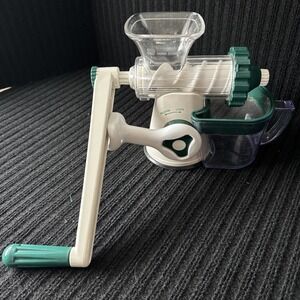 Lexen Healthy Manual Wheatgrass Juicer Leafy Vegetable Juicer Easy To Use White